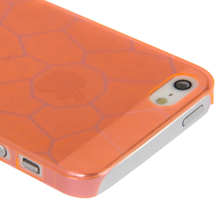 0.7mm Ultra Thin Liquid Cubed Geometric Pattern Translucent Plastic Case for iPhone 5 & 5s & SE