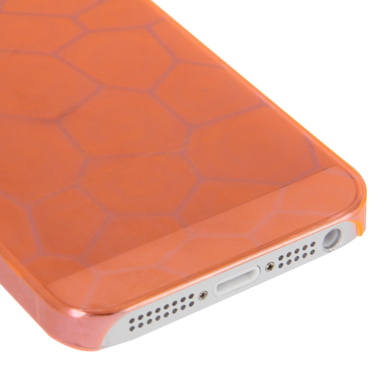 0.7mm Ultra Thin Liquid Cubed Geometric Pattern Translucent Plastic Case for iPhone 5 & 5s & SE