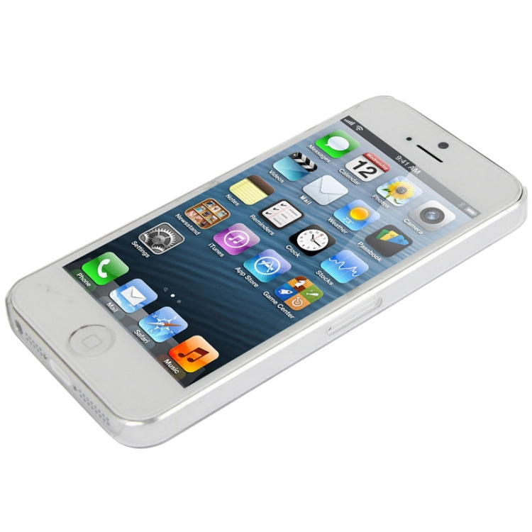 0.7mm Ultra Thin Liquid Cubed Geometric Pattern Translucent Plastic Case for iPhone 5 & 5s & SE