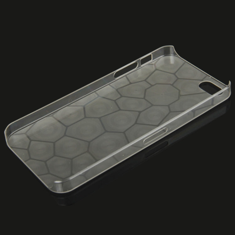 0.7mm Ultra Thin Liquid Cubed Geometric Pattern Translucent Plastic Case for iPhone 5 & 5s & SE