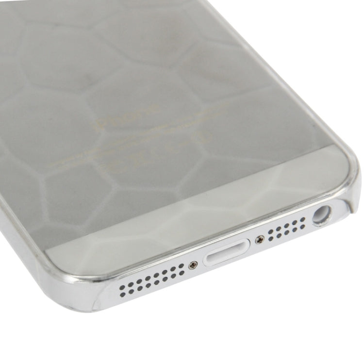 0.7mm Ultra Thin Liquid Cubed Geometric Pattern Translucent Plastic Case for iPhone 5 & 5s & SE