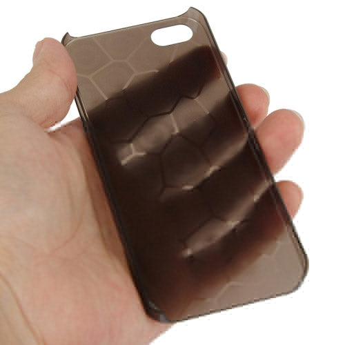 0.7mm Ultra Thin Liquid Cubed Geometric Pattern Translucent Plastic Case for iPhone 5 & 5s & SE