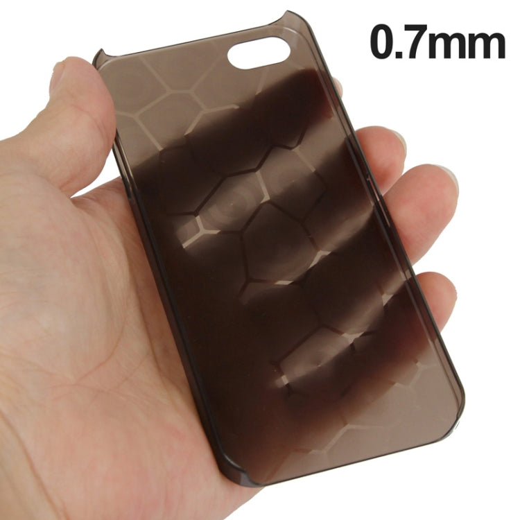 0.7mm Ultra Thin Liquid Cubed Geometric Pattern Translucent Plastic Case for iPhone 5 & 5s & SE