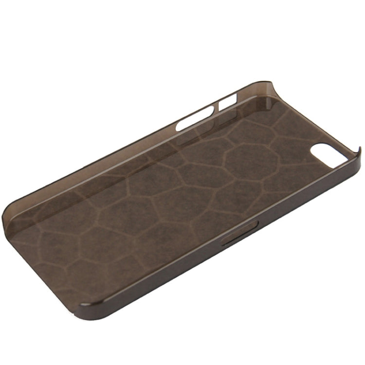 0.7mm Ultra Thin Liquid Cubed Geometric Pattern Translucent Plastic Case for iPhone 5 & 5s & SE