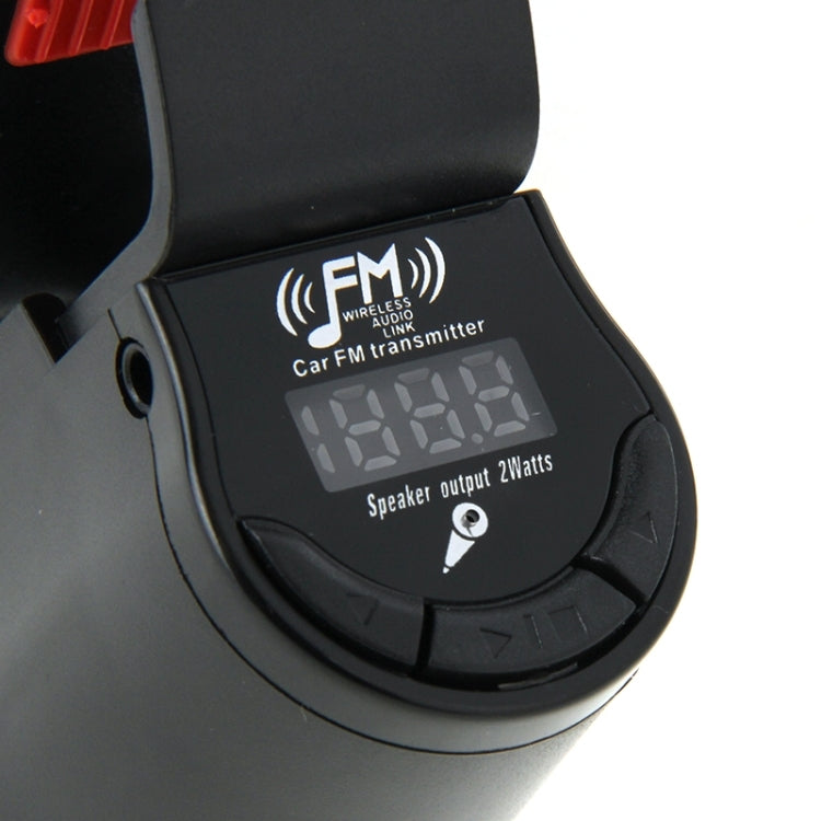 FM09 Car Mount Holder Charger Fm Transmitter Handsfree for iPhone 5 & 5S & 5C / iPhone 4 & 4S(Black)