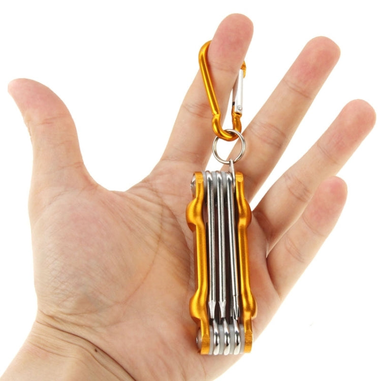 SUNSHINE SD-8100 Universal 6 in 1 Magnetic Precision Screwdrivers Tools Sets with Carabiner for