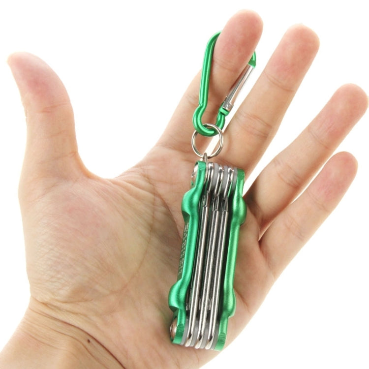 SUNSHINE SD-8100 Universal 6 in 1 Magnetic Precision Screwdrivers Tools Sets with Carabiner for