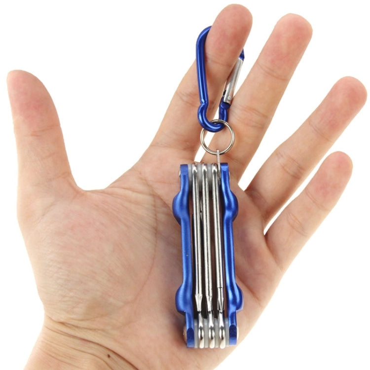 SUNSHINE SD-8100 Universal 6 in 1 Magnetic Precision Screwdrivers Tools Sets with Carabiner for