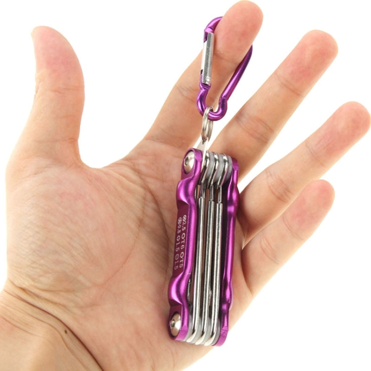 SUNSHINE SD-8100 Universal 6 in 1 Magnetic Precision Screwdrivers Tools Sets with Carabiner for