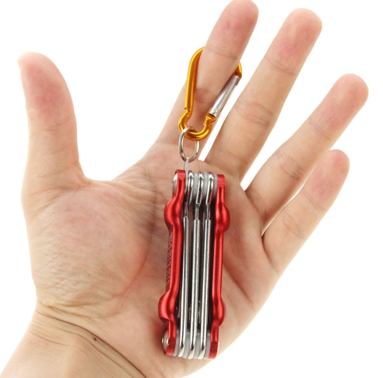 SUNSHINE SD-8100 Universal 6 in 1 Magnetic Precision Screwdrivers Tools Sets with Carabiner for