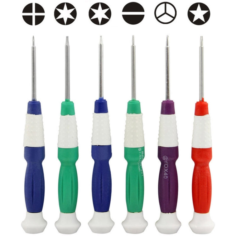 6 in 1 Micro Turn Hand Tools Screwdrivers for Apple iPhone / Blackberry Universal Other Mobile Phone