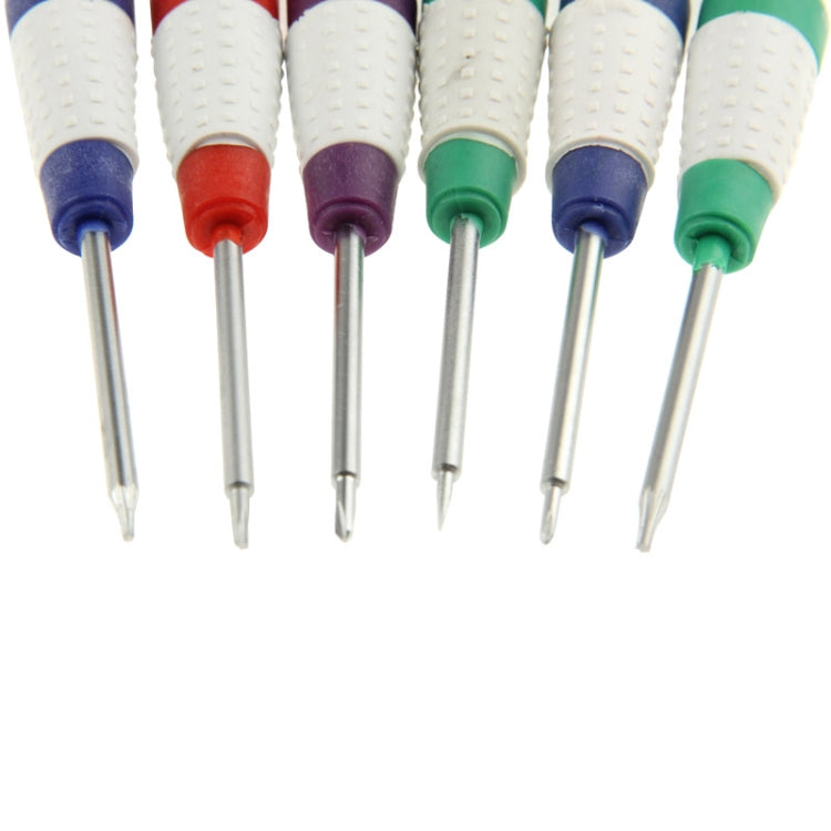 6 in 1 Micro Turn Hand Tools Screwdrivers for Apple iPhone / Blackberry Universal Other Mobile Phone