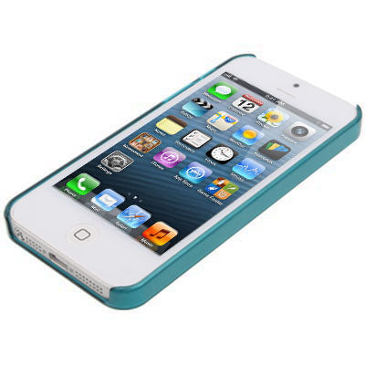 Smooth Pure Color Series Plastic Protective Case for iPhone 5 & 5s & SE (Aeruginosa stone )