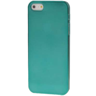 Smooth Pure Color Series Plastic Protective Case for iPhone 5 & 5s & SE (Turquoise)