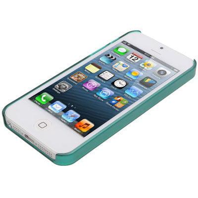 Smooth Pure Color Series Plastic Protective Case for iPhone 5 & 5s & SE (Turquoise)