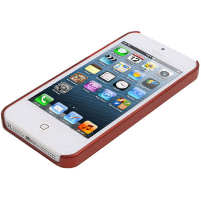 Raindrop Effect Pattern Plastic Protective Case for iPhone 5 & 5s & SE (Red)