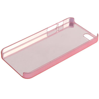 Raindrop Effect Pattern Plastic Protective Case for iPhone 5 & 5s & SE (Pink)