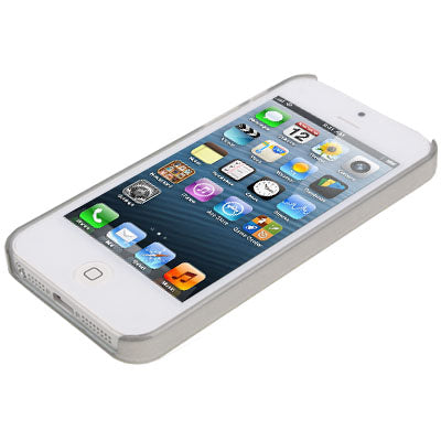 Raindrop Effect Pattern Plastic Protective Case for iPhone 5 & 5s & SE (Silver)
