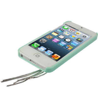 iPhone5 Diamond Flower Metal Chain Case