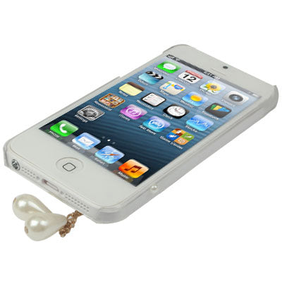 Diamond Flower Pearl Pendant Case for iPhone 5