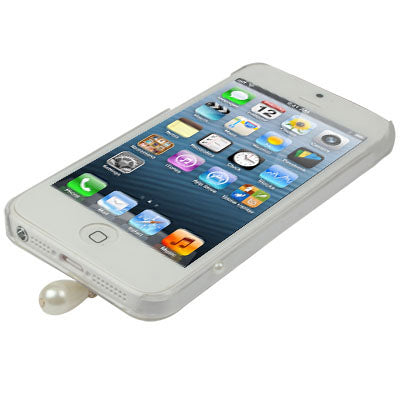 Diamond Flower Pearl Pendant Case for iPhone 5