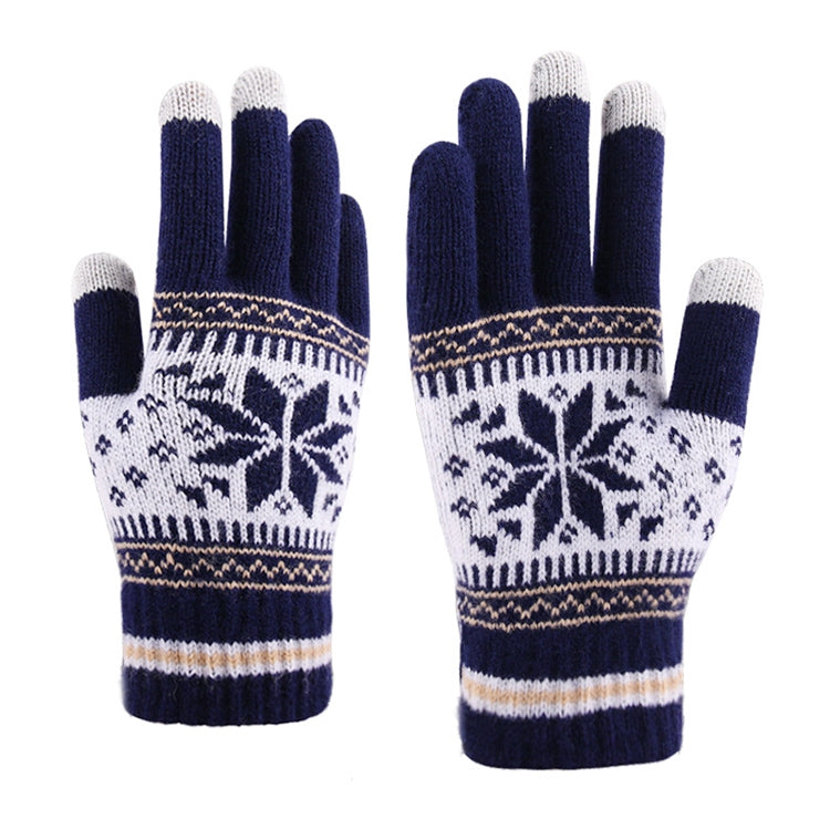Multifunctional Three Fingers Touch Screen Wool Warm Gloves, For iPhone, Galaxy, Huawei, Xiaomi,