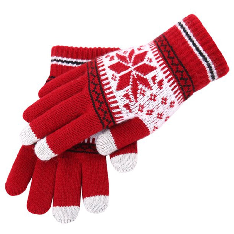 Multifunctional Three Fingers Touch Screen Wool Warm Gloves, For iPhone, Galaxy, Huawei, Xiaomi,