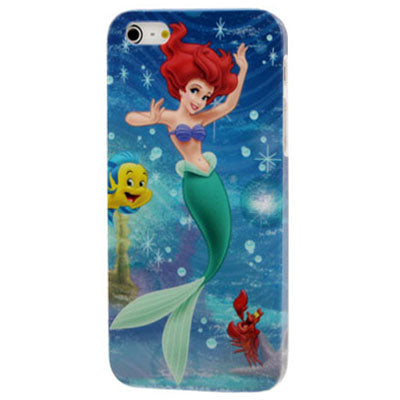 Mermaid Pattern Plastic Protective Case for iPhone 5 & 5s & SE