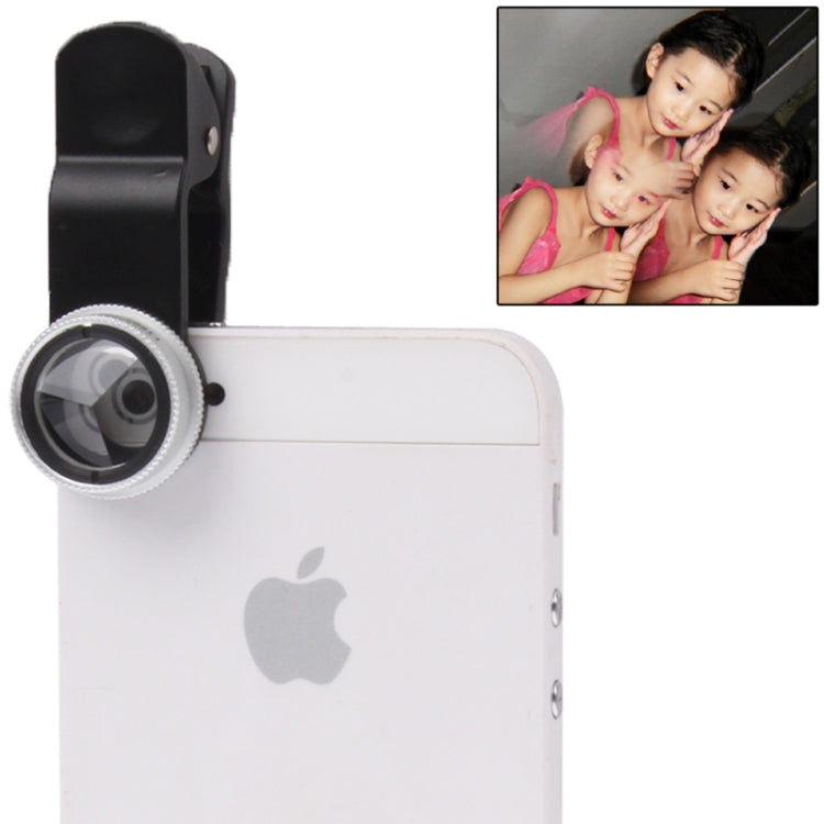 3 Image Mirage Lens / Triangular Prism with Clip, For iPhone, Galaxy, Huawei, Xiaomi, LG, HTC and Other Smart Phones