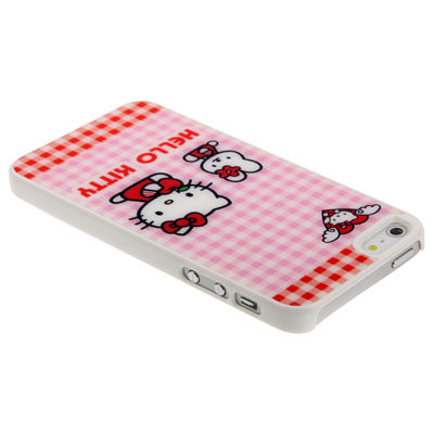 Hello Kitty Pattern Plastic Case for  iPhone 5 & 5S