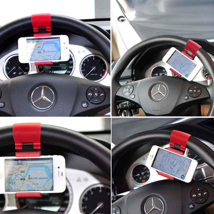 Car Steering Wheel Phone Socket Holder for iPhone 5 & 5C & 5S / iPhone 4 & 4S /Galaxy S IV / Galaxy SIII / Perfect Fits for 4.8 inches Mobile Phones