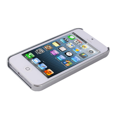 Figure Pattern Silver Frame Plastic Case for iPhone 5 & 5s & SE (Black)