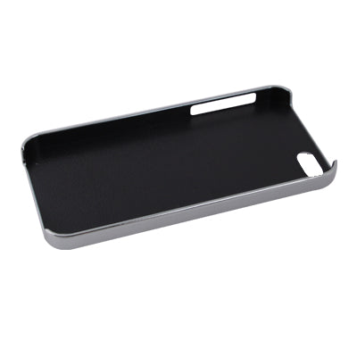Figure Pattern Silver Frame Plastic Case for iPhone 5 & 5s & SE (Black)