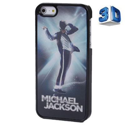 3D Effects Style Michael Jackson Pattern Plastic Case for iPhone 5 & 5s & SE