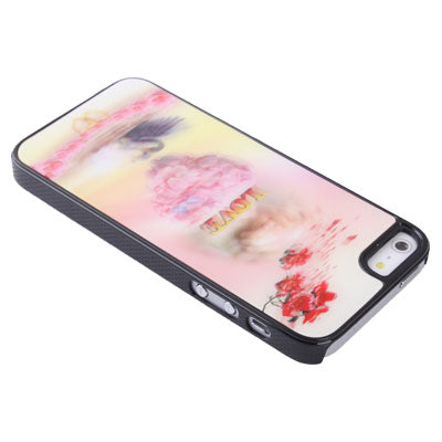 3D Effects Style Swan Pattern Plastic Case for iPhone 5 & 5s & SE