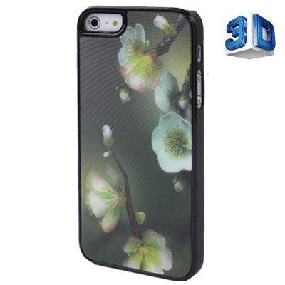 3D Effects Style Flowers Pattern Plastic Case for iPhone 5 & 5s & SE