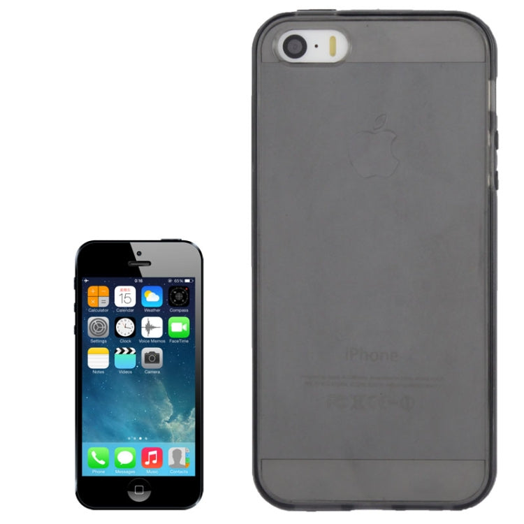 Translucent Plastic Protective Case with TPU Frame for iPhone 5 & 5s & SE