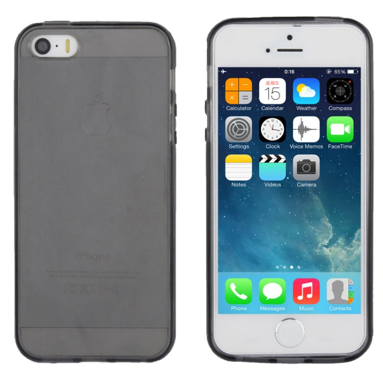 Translucent Plastic Protective Case with TPU Frame for iPhone 5 & 5s & SE