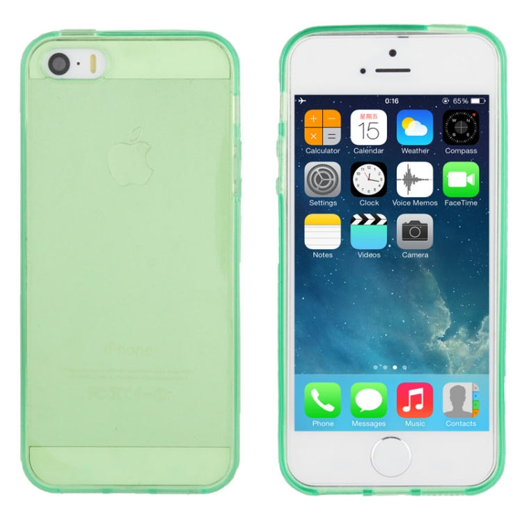 Translucent Plastic Protective Case with TPU Frame for iPhone 5 & 5s & SE