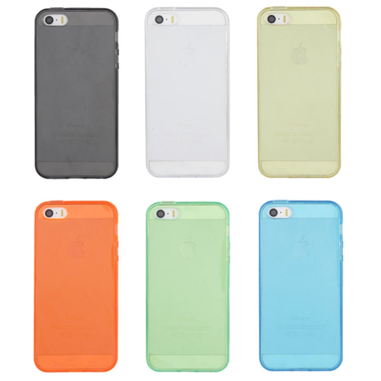 Translucent Plastic Protective Case with TPU Frame for iPhone 5 & 5s & SE