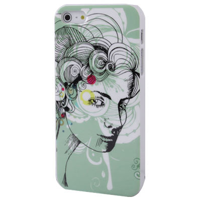 Head of a Woman Illustration Pattern Plastic Case for iPhone 5 & 5s & SE