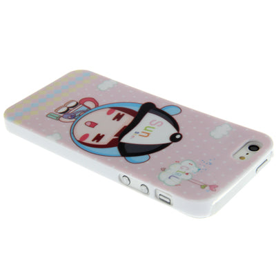 Comic Child Background Rabbit Pattern Plastic Protective Case for iPhone 5 & 5s & SE
