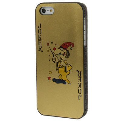 Playing Card Series Little Joker Pattern Plastic Protective Case for iPhone 5 & 5s & SE