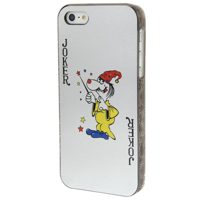 Playing Card Series Little Joker Pattern Plastic Protective Case for iPhone 5 & 5s & SE