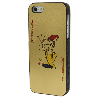 Playing Card Series Big Joker Pattern Plastic Protective Case for iPhone 5 & 5s & SE