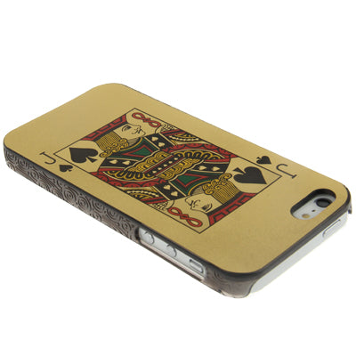 Playing Card Series Spade J Pattern Plastic Protective Case for iPhone 5 & 5s & SE