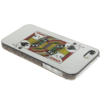Playing Card Series Spade J Pattern Plastic Protective Case for iPhone 5 & 5s & SE