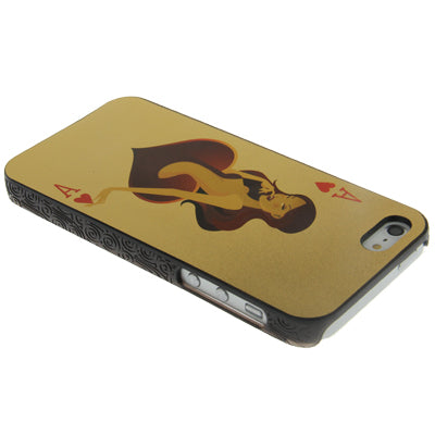 Playing Card Series Hearts A Pattern Plastic Protective Case for iPhone 5 & 5s & SE