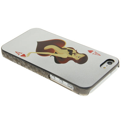 Playing Card Series Hearts A Pattern Plastic Protective Case for iPhone 5 & 5s & SE