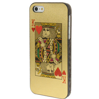 Playing Card Series Hearts K Pattern Plastic Protective Case for iPhone 5 & 5s & SE